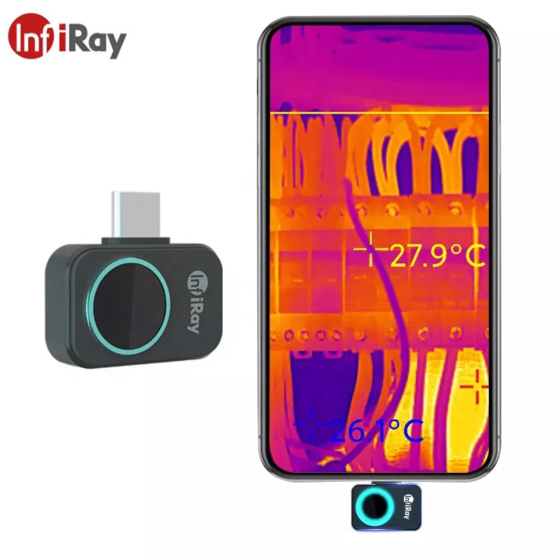 Nf 521 Thermal Imaging Camera - Infiray กล้องตรวจจับความร้อนระบบอินฟราเรด P2วงจร PCB ทดสอบอุตสาหกรรมท่อความร้อนสำหรับสมาร์ทโฟน