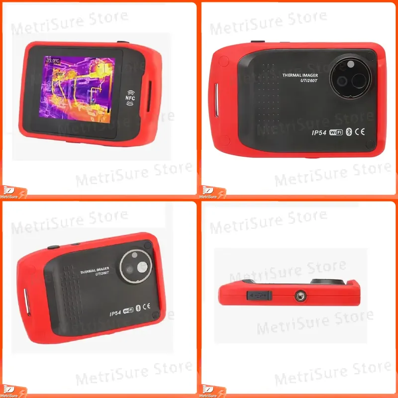 Thermal Imaging Camera 256X192 - กล้องถ่ายภาพความร้อน ความละเอียด 256x192 อุปกรณ์ถ่ายภาพอินฟราเรดสำหรับการตรวจสอบระบบไฟฟ้าและการบำรุงรักษา HVAC