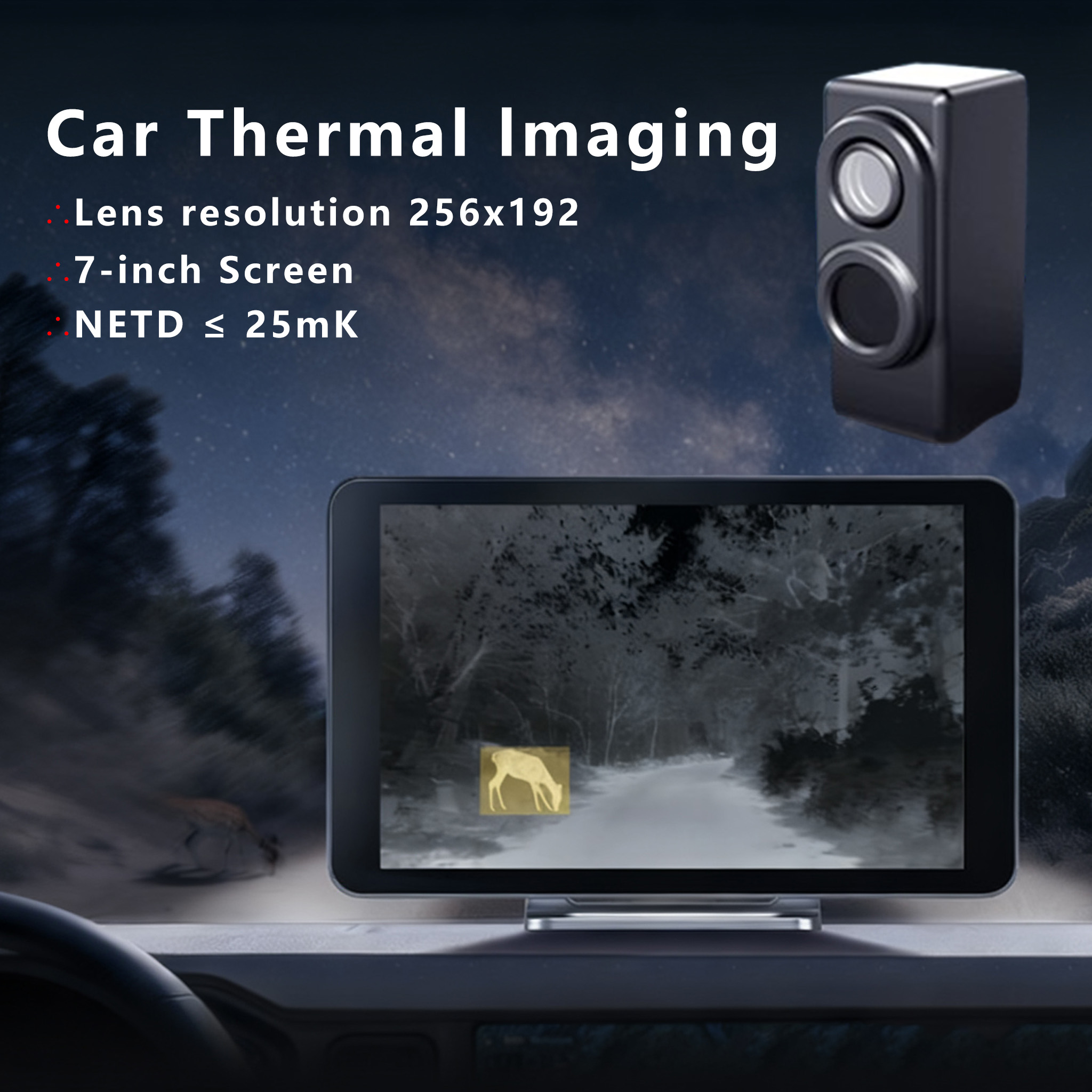 กล้องมองกลางคืน NS7 สำหรับรถยน - Hunting Thermal Imaging Scope บทวิจารณ์และราคา