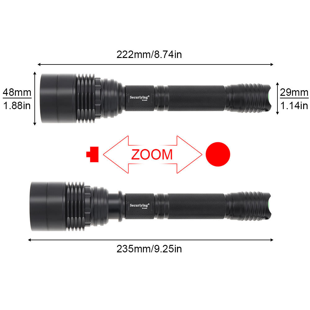 10W IR 940nm T50 ไฟฉายอินฟราเร - Hunting Thermal Imaging Scope บทวิจารณ์และราคา